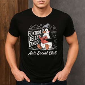 Foxtrot-Delta-Tango-Penguin-T-Shirt-–-Funny-Anti-Social-Club-Tee