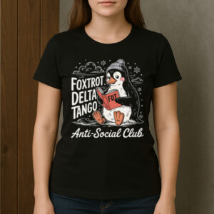Foxtrot-Delta-Tango-Penguin-T-Shirt-–-Funny-Anti-Social-Club-Tee-US