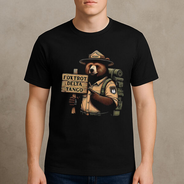Foxtrot-Delta-Tango-Resist-–-National-Forest-Bear-Tee-US
