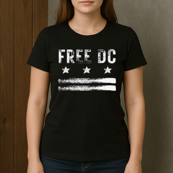 Free-DC-Distressed-Flag-Shirt-–-Statehood-Protest-Tee
