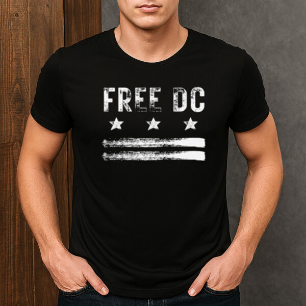 Free-DC-Distressed-Flag-Shirt-–-Statehood-Protest-Tee-US