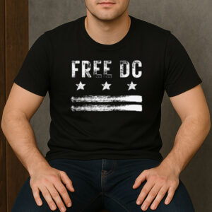 Free-DC-Distressed-Flag-Shirt-–-Statehood-Protest-Tees