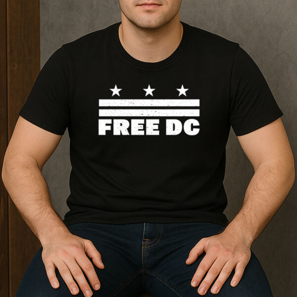 Free-DC-Distressed-Flag-T-Shirt-–-Washington-D.C.-Statehood-Protest-Tees