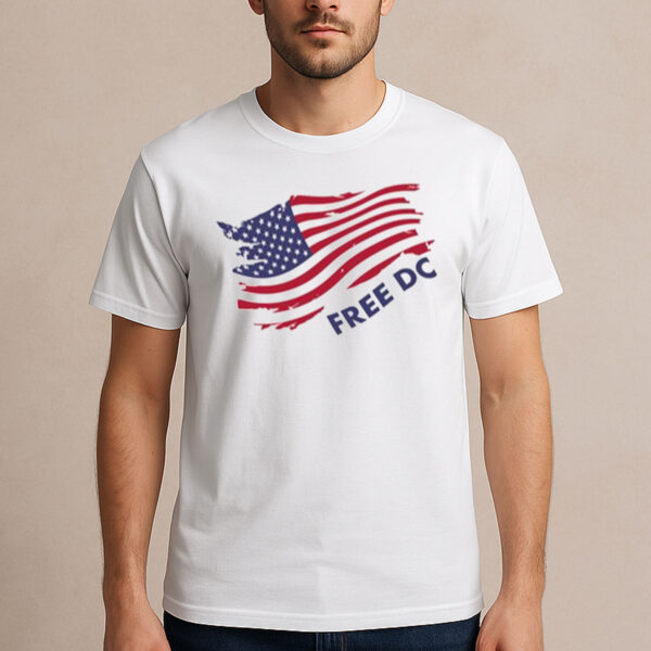Free-DC-Distressed-Flag-T-Shirt-–-Washington-DC-Statehood-Protest-Tee-US