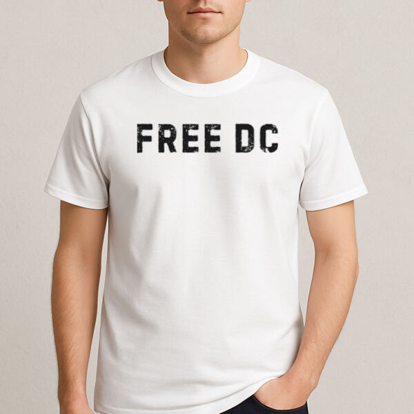 Free-DC-Distressed-Shirt-–-Washington-D.C.-Statehood-Protest-Tee