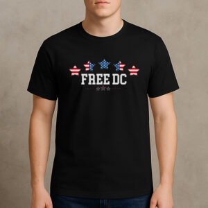 Free-DC-Patriotic-Stars-T-Shirt-–-Washington-D.C.-Statehood-Protest-Tee