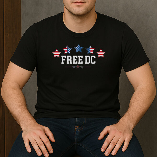 Free-DC-Patriotic-Stars-T-Shirt-–-Washington-D.C.-Statehood-Protest-Tee-US
