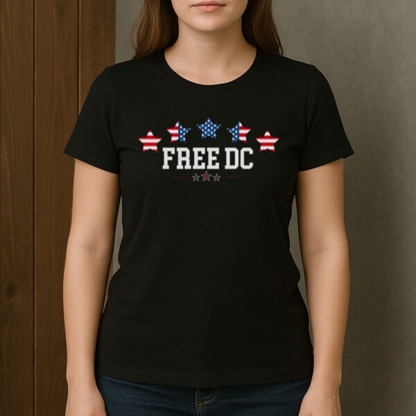 Free-DC-Patriotic-Stars-T-Shirt-–-Washington-D.C.-Statehood-Protest-Tee-USA