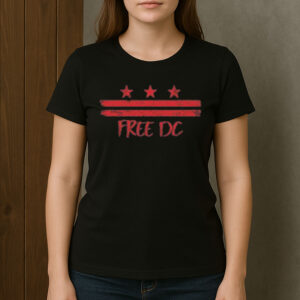 Free-DC-Red-Stars-Protest-T-Shirt-–-Anti-Trump-&-Statehood-Rights