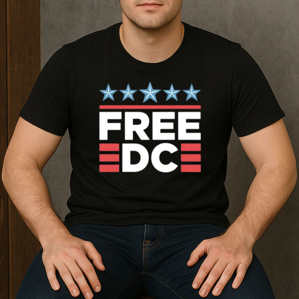 Free-DC-Stars-&-Stripes-Shirt-–-Statehood-Protest-Tee-US