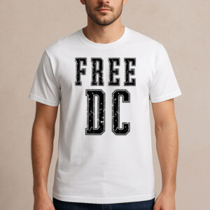 Free-DC-T-Shirt-–-Bold-Varsity-Lettering-Political-Protest-Tee-US