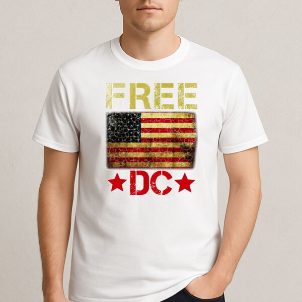 Free-DC-T-Shirt-–-Distressed-American-Flag-Political-Protest-Tees