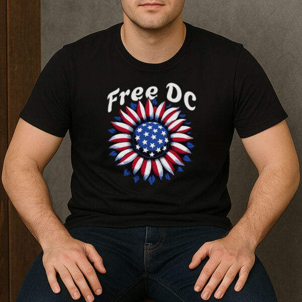 Free-DC-T-Shirt-–-Patriotic-Sunflower-Resist-Federal-Overreach-Tee-USA