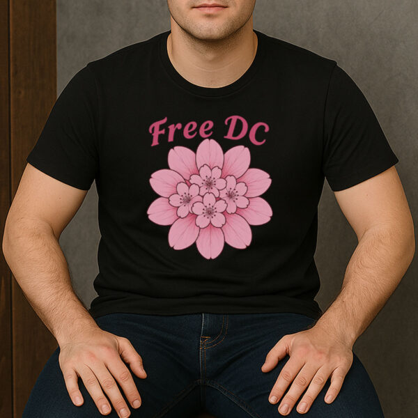 Free-DC-T-Shirt-–-Pink-Cherry-Blossom-Resist-Federal-Overreach-Tee-USA