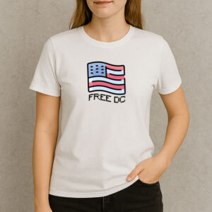Free-DC-T-Shirt-–-Pixel-American-Flag-Washington-DC-Statehood-Tee