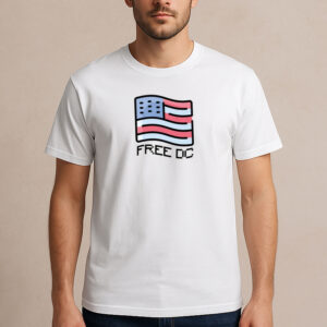 Free-DC-T-Shirt-–-Pixel-American-Flag-Washington-DC-Statehood-Tees