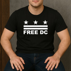 Free-DC-T-Shirt-–-Three-Stars-&-Stripes-Minimalist-Protest-Tee-USA