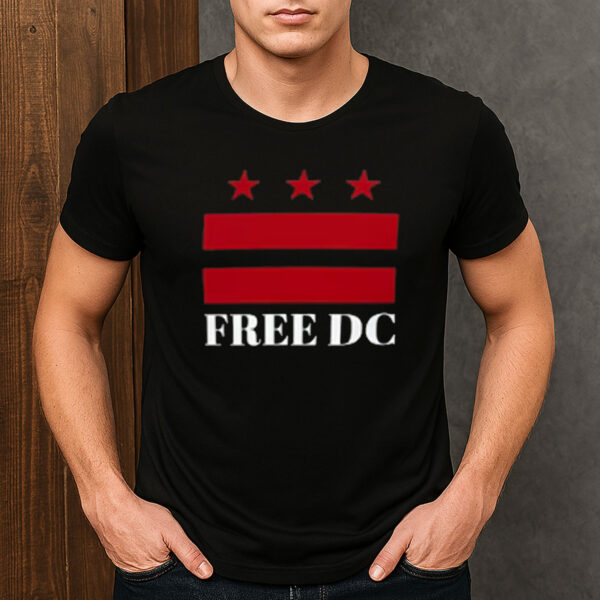 Free-DC-T-Shirt-–-Washington-DC-Flag-Political-Protest-&-Statehood-Tee