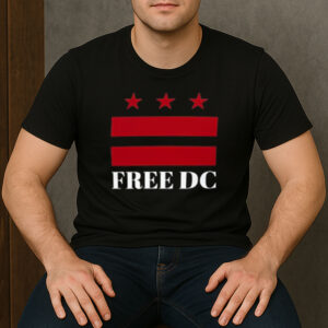 Free-DC-T-Shirt-–-Washington-DC-Flag-Political-Protest-&-Statehood-Tee-USA