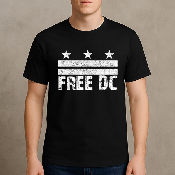 Free-DC-T-Shirt-–-Washington-DC-Statehood-&-Political-Rights-Tee