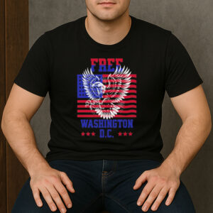 Free-Washington-D.C.-T-Shirt-–-Patriotic-Eagle-DC-Statehood-Tee