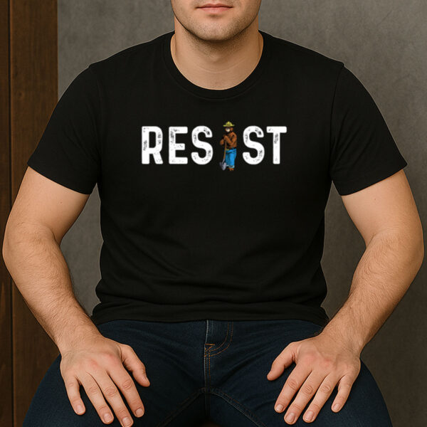 Fun-Resist-National-Park-T-Shirt-–-Smokey-Bear-Activist-Tee-USA