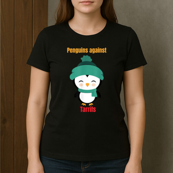 Funny-Penguin-Resist-Memes-T-Shirt-–-Cute-Anti-Tariff-Graphic-Tee-US