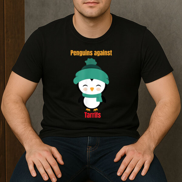 Funny-Penguin-Resist-Memes-T-Shirt-–-Cute-Anti-Tariff-Graphic-Tee-USA