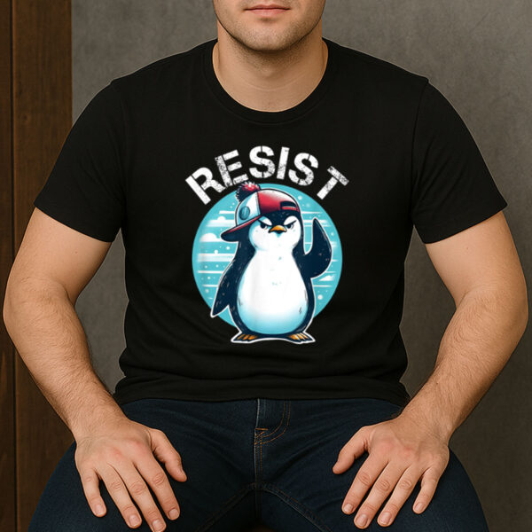 Funny-Penguin-Resist-Tariff-Political-Satire-Tee-USA