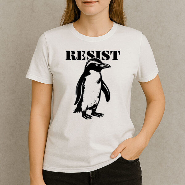 Funny-Penguin-Resist-Tariffs-Protest-Graphic-Tee