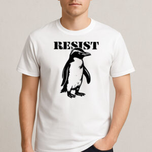 Funny-Penguin-Resist-Tariffs-Protest-Graphic-Tee-US