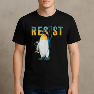 Funny-Penguin-Resist-–-Vintage-Protest-Activist-Graphic-Tees