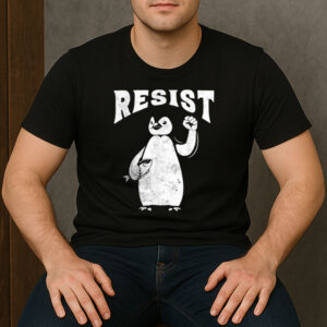 Funny-Penguin-Resist-–-Vintage-Protest-Against-Tariffs-Tee-USA