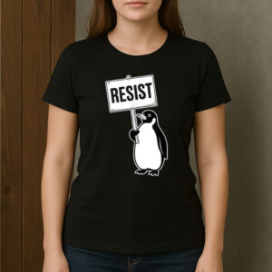 Funny-Vintage-Penguin-Resist-T-Shirt-–-Cool-Protest-Tees