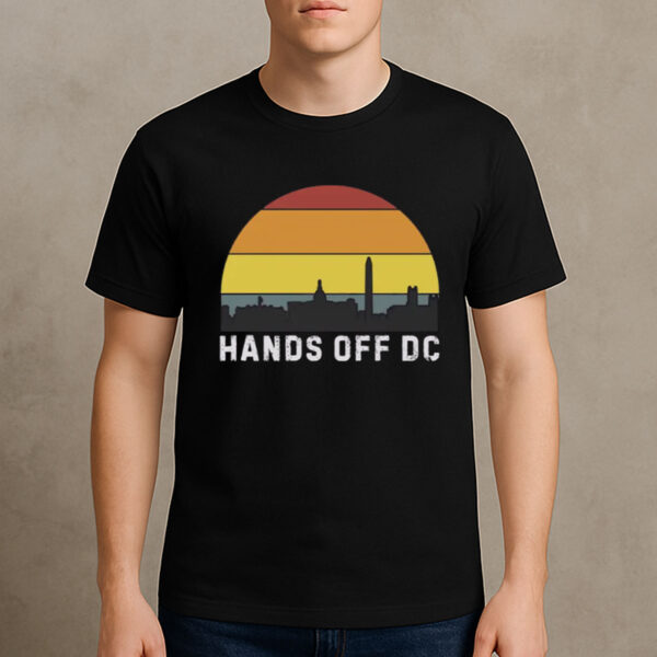 Hands-Off-DC-Retro-Skyline-Protest-T-Shirt-–-Statehood-&-Rights