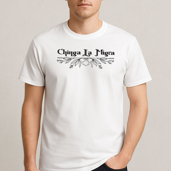 Minimalist-Floral-Chinga-La-Migra-Protest-Graphic-Tee-USA