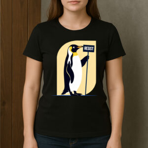 Minimalist-Resist-Penguin-T-Shirt-–-Rebel-Animal-Activist-Tee-US