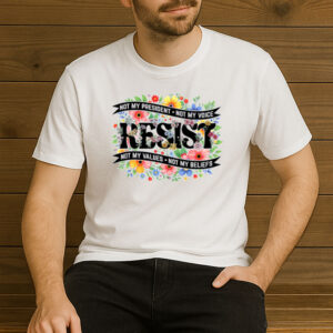 Not-My-President-–-Floral-Resist-Political-Protest-Tee