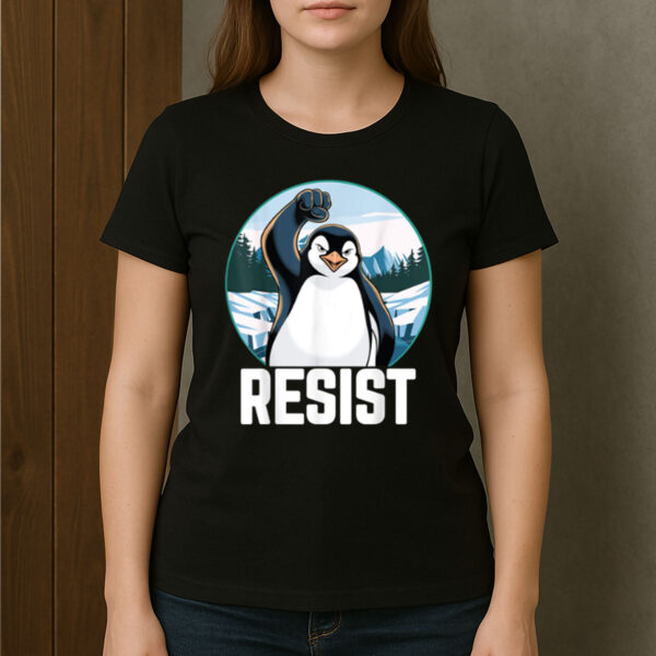 Penguin-Funny-Resist-Tariffs-T-Shirt-–-Political-Humor-Graphic-Tees