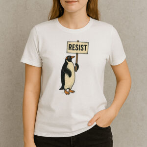 Penguin-RESIST-Funny-Political-Activism-Protest-T-Shirt-USA
