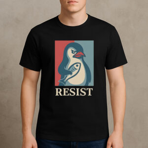 Penguin-Resist-Political-Activist-Graphic-T-Shirts