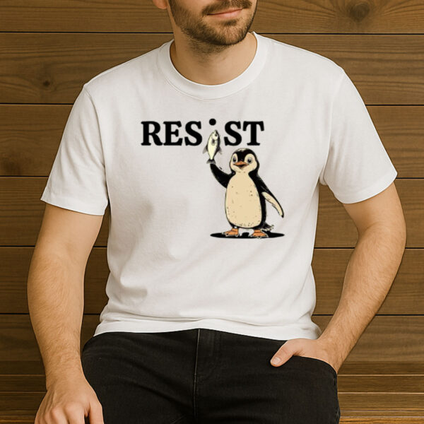 Penguin-Resist-Shirt-–-Cute-Activist-Graphic-Protest-Tee