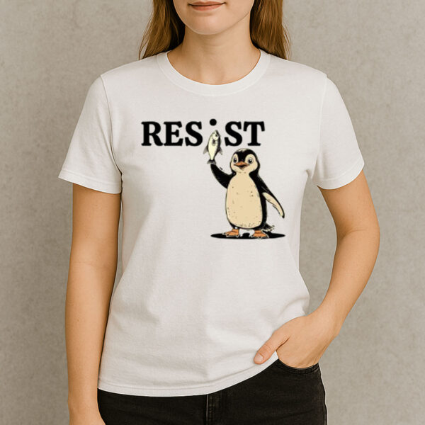 Penguin-Resist-Shirt-–-Cute-Activist-Graphic-Protest-Tee-USA
