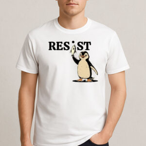 Penguin-Resist-Shirt-–-Cute-Activist-Graphic-Protest-Tees