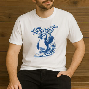 Penguin-Resist-Surf-Protest-Funny-Classic-T-shirt-USA