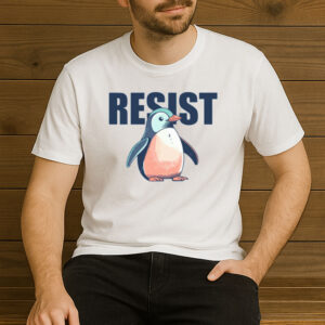Penguin-Resist-T-Shirt-–-Cute-Activist-Penguin-Graphic-Tee