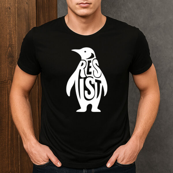 Penguin-Resist-T-Shirt-–-Funny-Minimalist-Animal-Activist-Tee