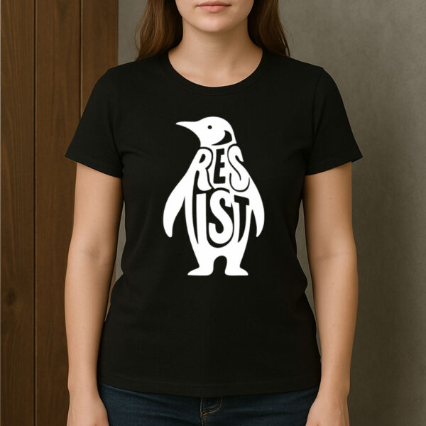 Penguin-Resist-T-Shirt-–-Funny-Minimalist-Animal-Activist-Tee-US