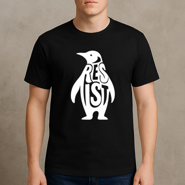 Penguin-Resist-T-Shirt-–-Funny-Minimalist-Animal-Activist-Tees