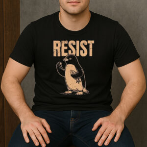 Penguins-Resist-Shirt-–-Cute-Animal-Activism-Protest-Tee-USA